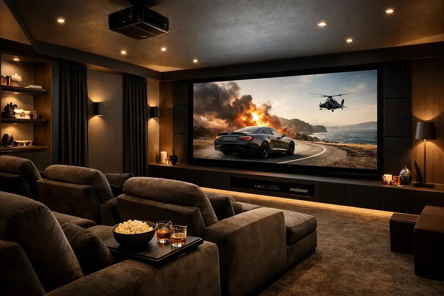 Luxury home cinema designed by Avenik