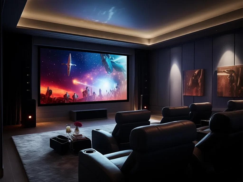 Luxury home cinema designed by Avenik