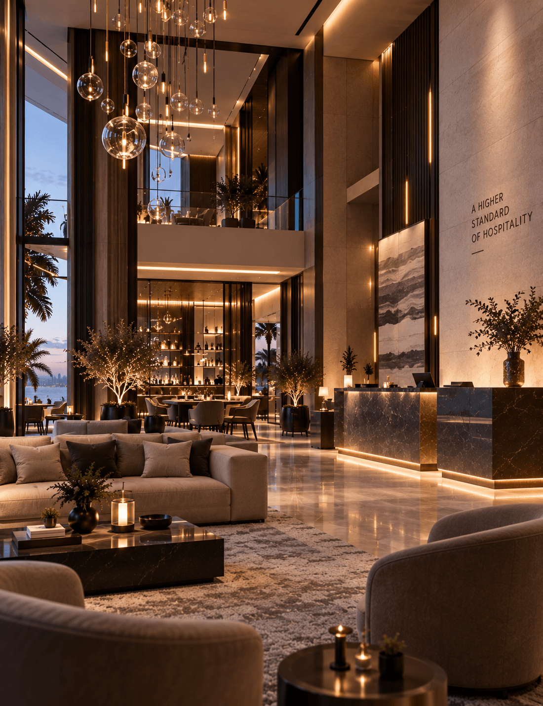 Luxury hotel interior