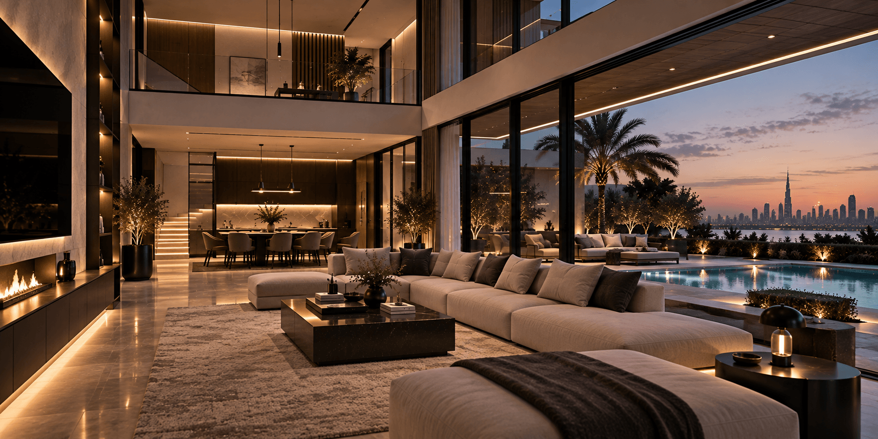 Luxury villa interior