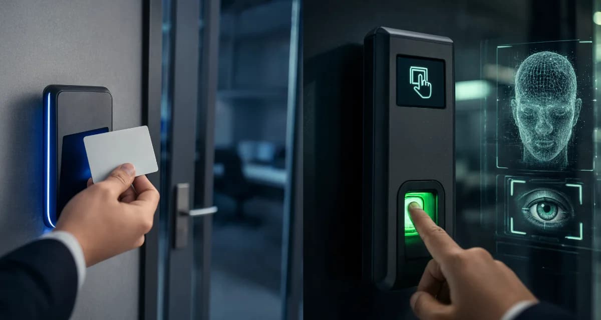 Biometric fingerprint and facial access control