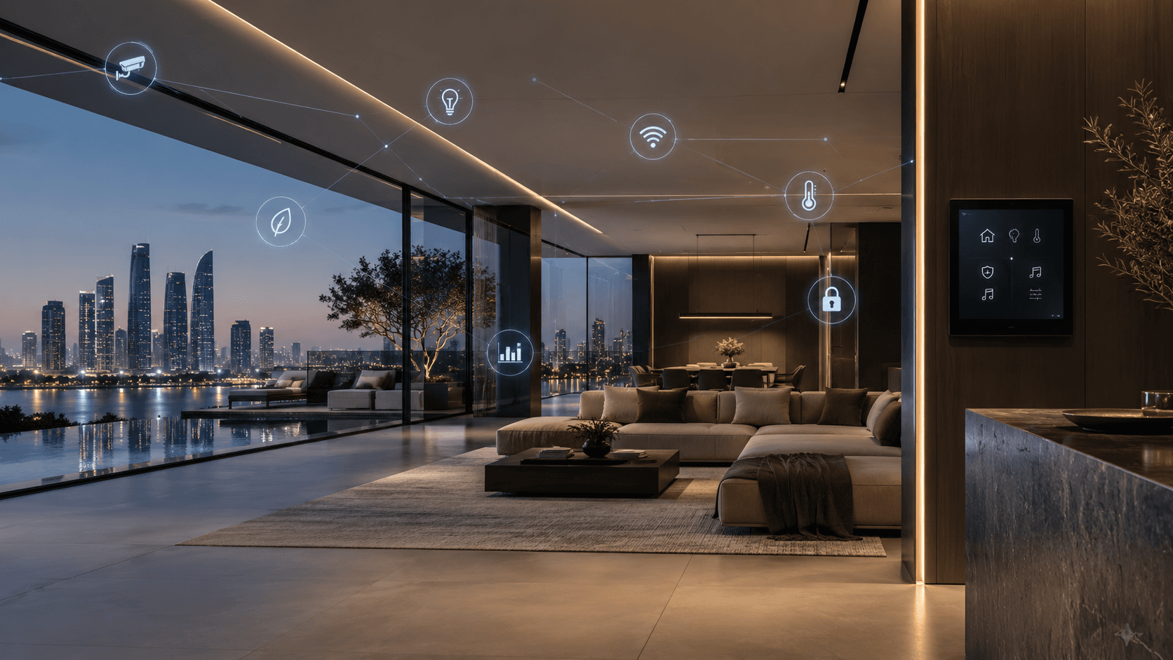 AI technology integrated into a connected environment