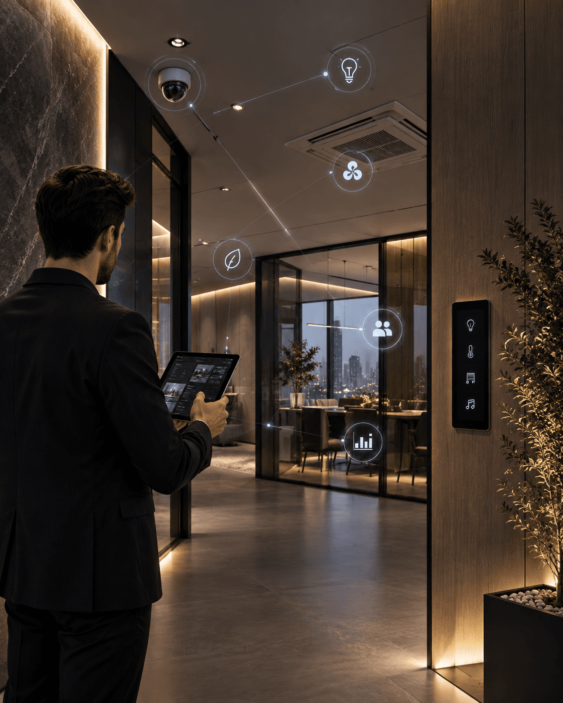 AI supporting a practical connected environment