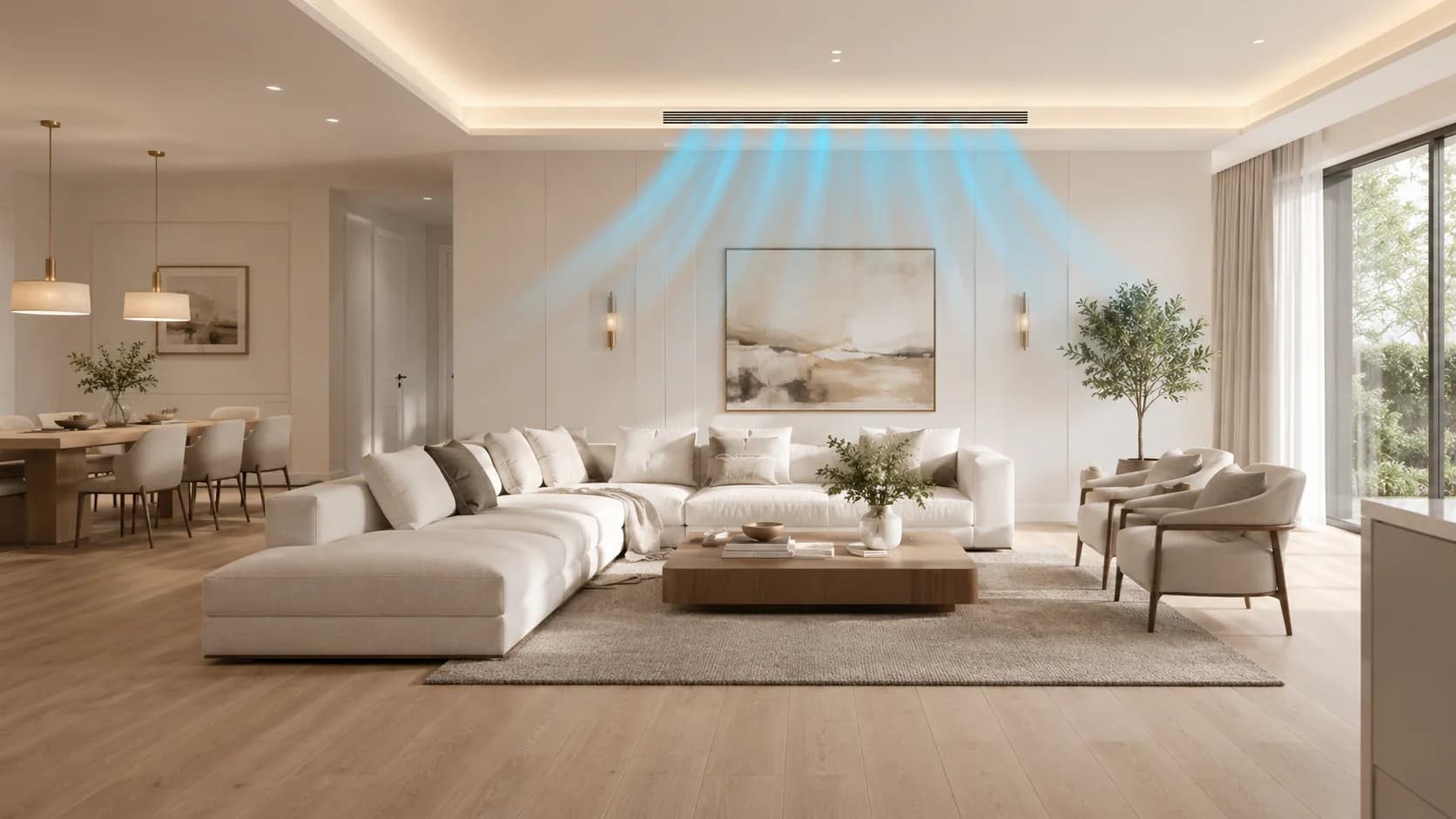 Luxury interior with integrated climate control