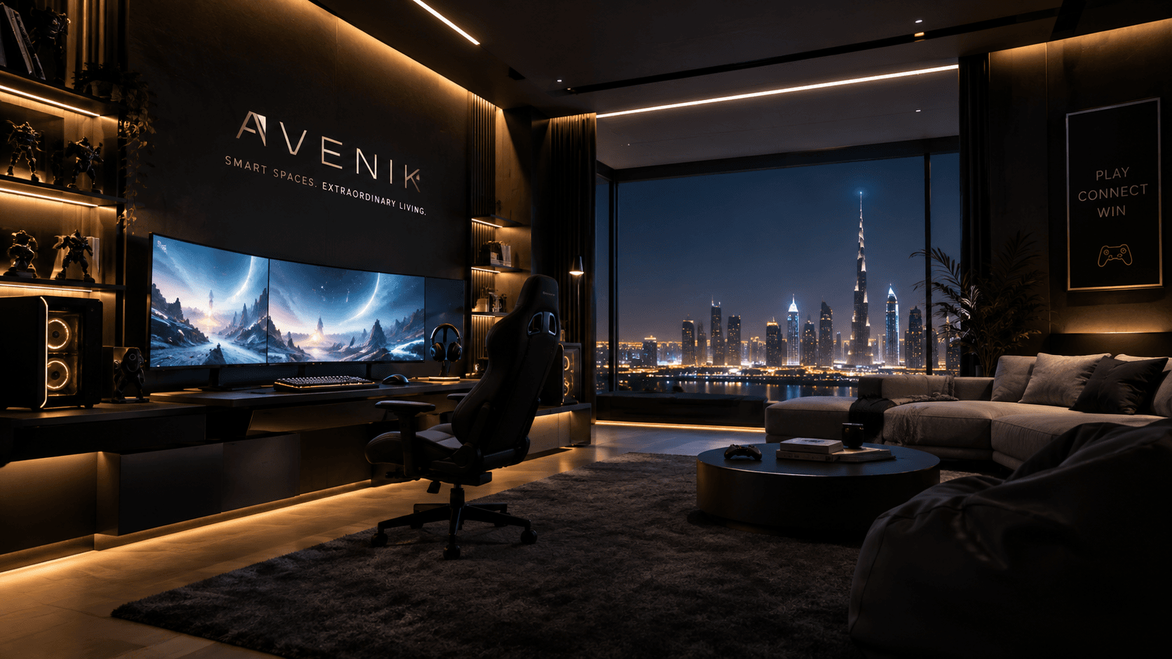 Avenik gaming room interior