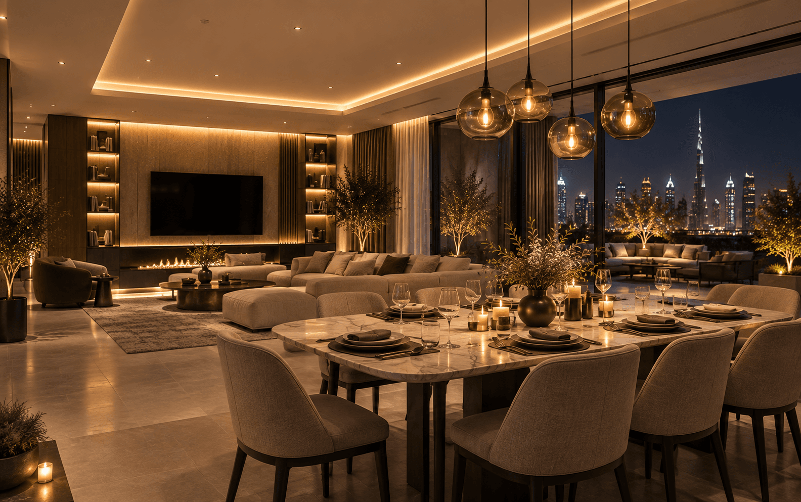 Entertain smart lighting scene