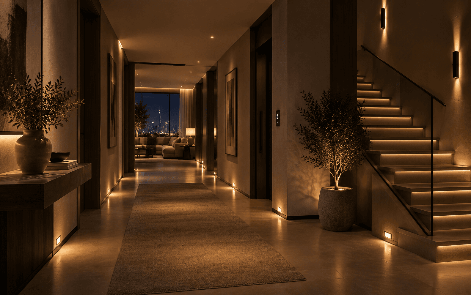 Night smart lighting scene