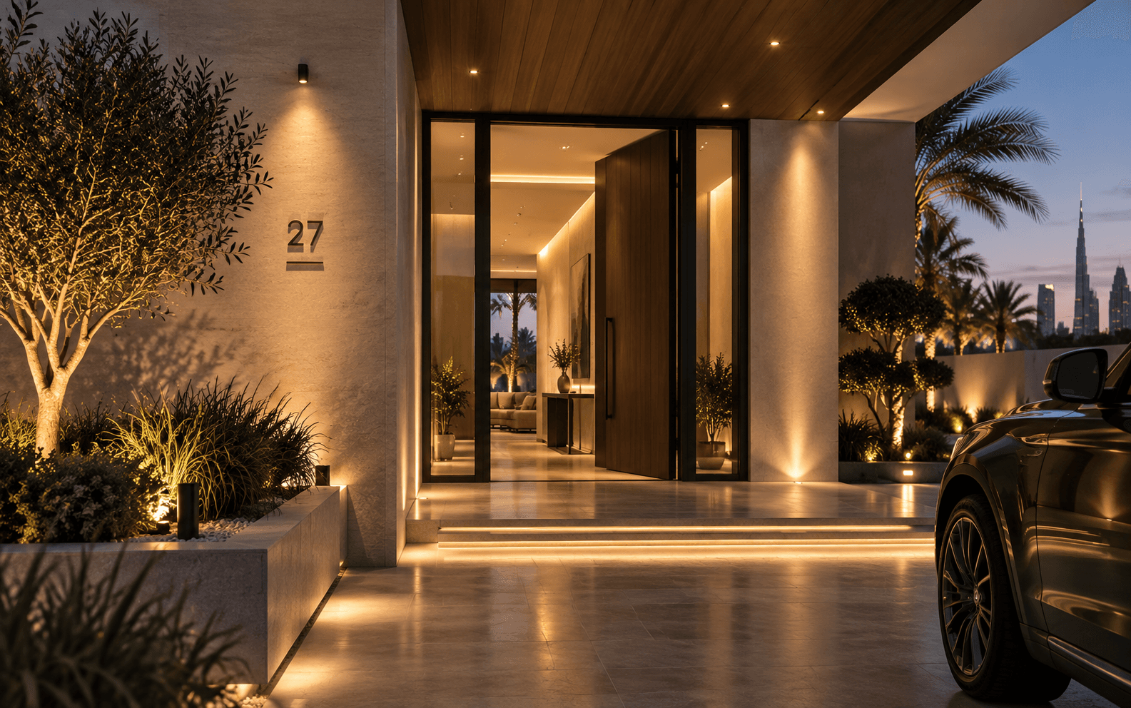 Welcome smart lighting scene